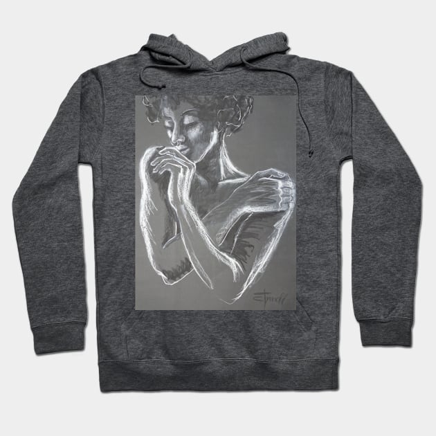 Sweet Memories - Portrait Of A Woman Hoodie by CarmenT